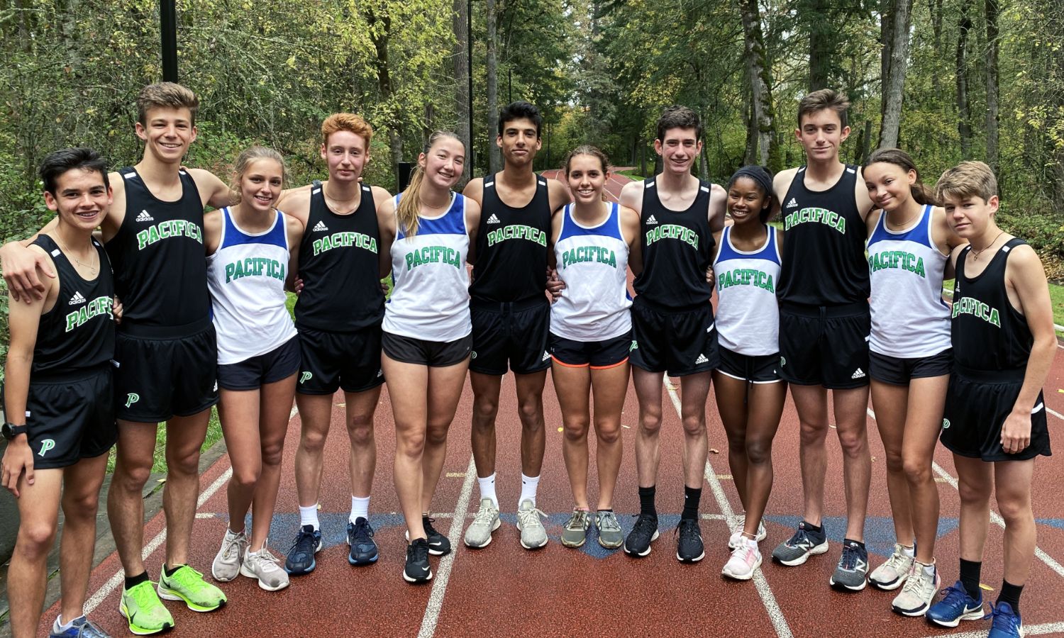 The Cross Country team in Oregon for pre-season training.